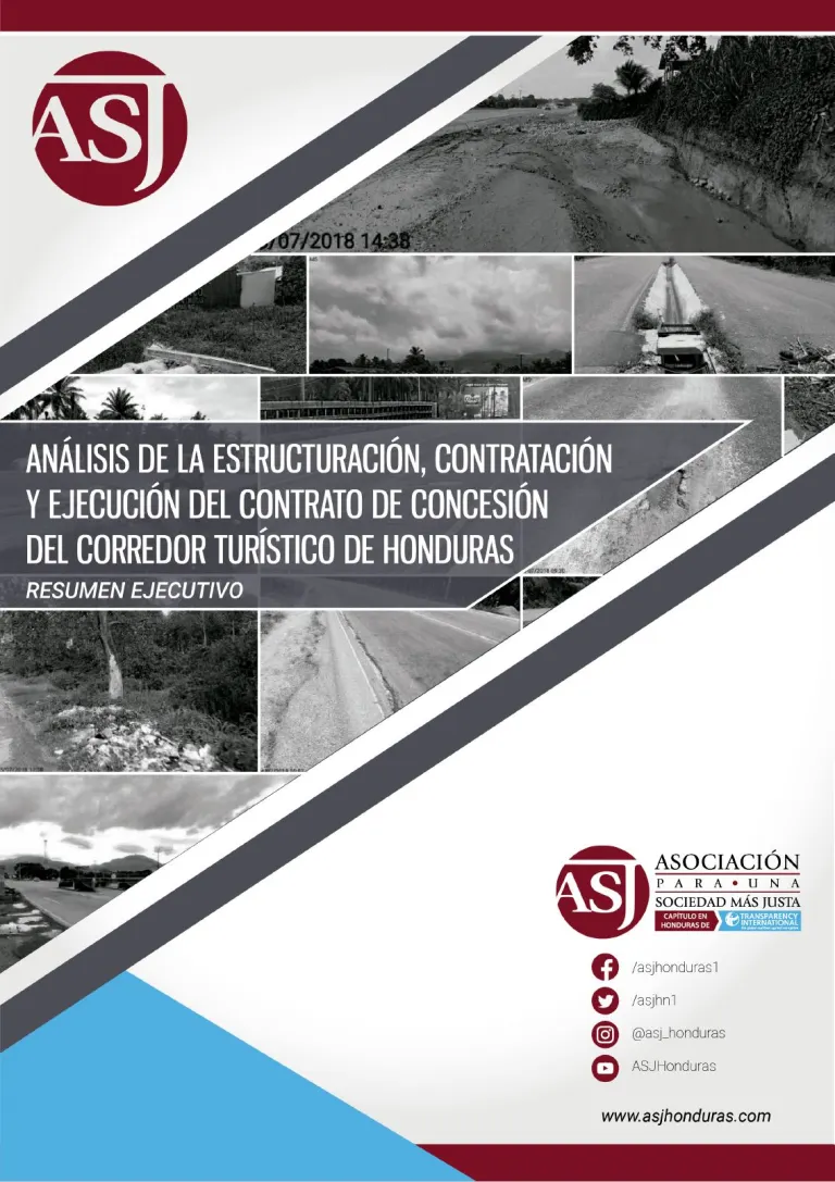 Resumen ejecutivo: Análisis de la estructuración, contratación y ejecución del contrato de concesión del Corredor Turístico de Honduras