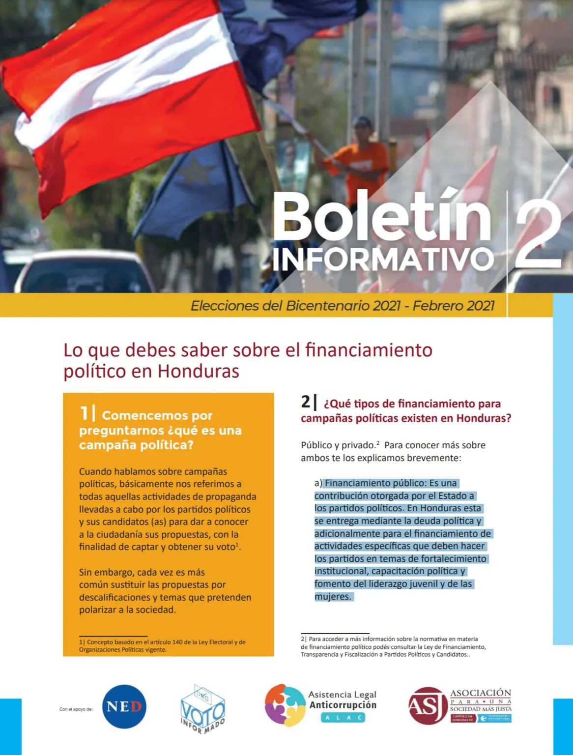 Boletín Informativo 2 – Voto Informado