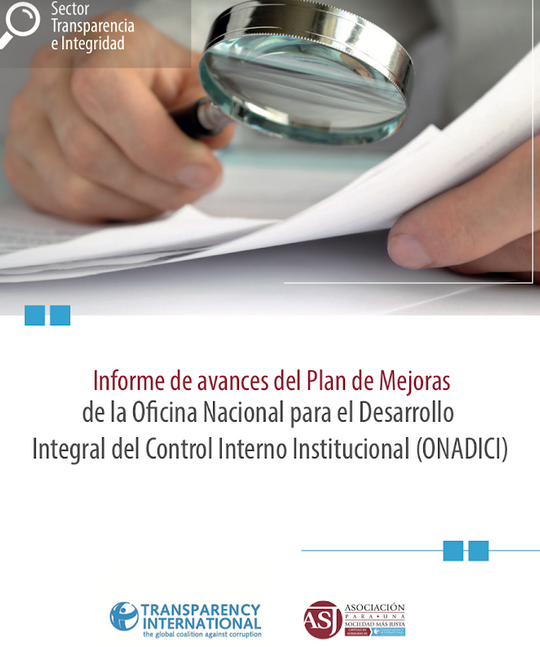 Informe de avances de plan de mejoras de la Oficina Nacional de Desarrollo Integral del Control Interno Institucional (ONADICI)