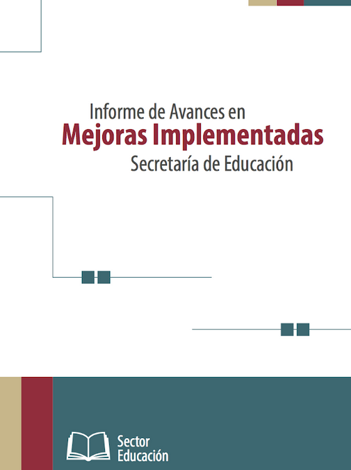 Informe de avances en mejoras implementadas Secretaría de Educación