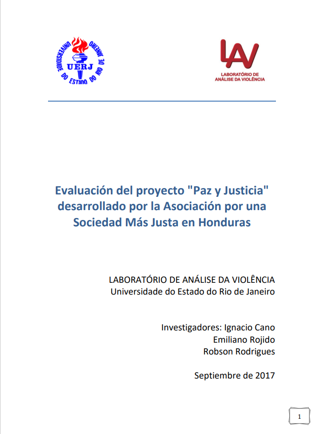 Evaluación del proyecto “Paz y Justicia” desarrollado por la Asociación por una Sociedad Más Justa en Honduras