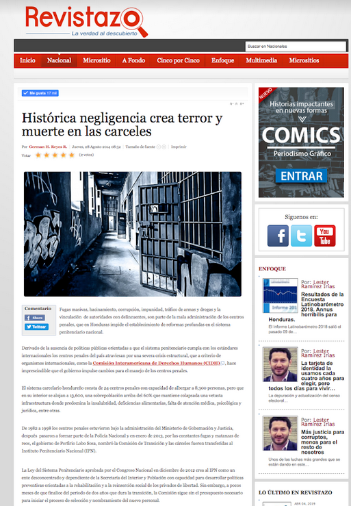 Histórica negligencia crea terror y muerte en las cárceles