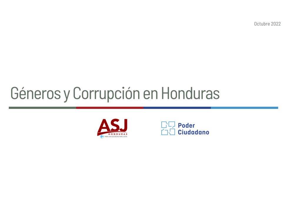 Género y Corrupción en Honduras