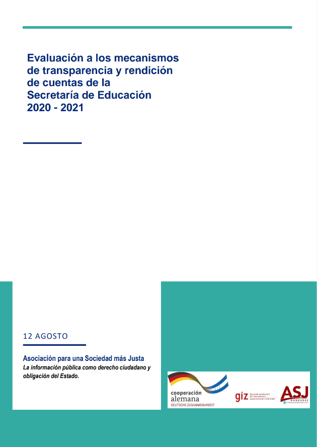 Evaluación a los mecanismos de transparencia y rendición de cuentas de la Secretaría de Educación 2020 – 2021