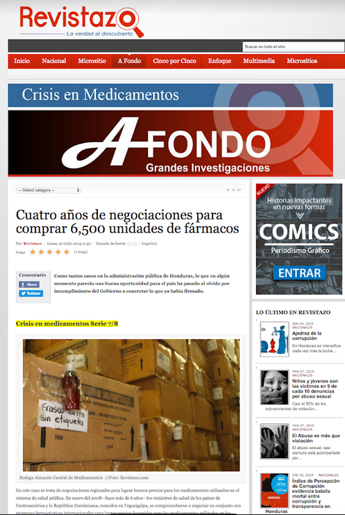 Cuatro años de negociaciones para comprar 6,500 unidades de fármacos — Crisis en medicamentos Serie 7/8