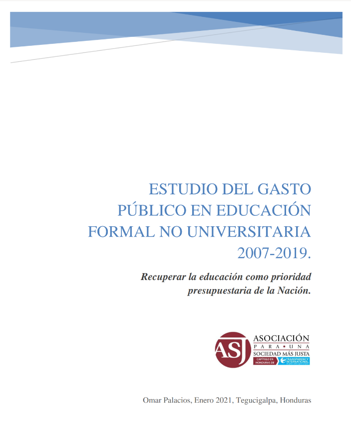 ESTUDIO DEL GASTO PÚBLICO EN EDUCACIÓN FORMAL NO UNIVERSITARIA 2007-2019. Recuperar la educación como prioridad presupuestaria de la Nación