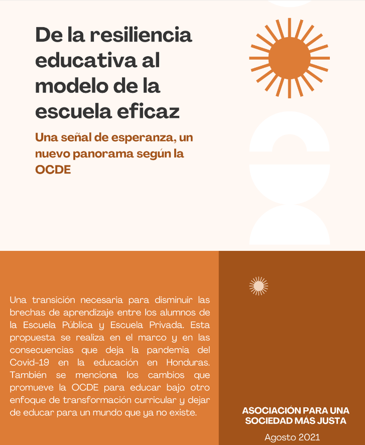 De la resiliencia educativa al modelo de la escuela eficaz Una señal de esperanza, un nuevo panorama según la OCDE