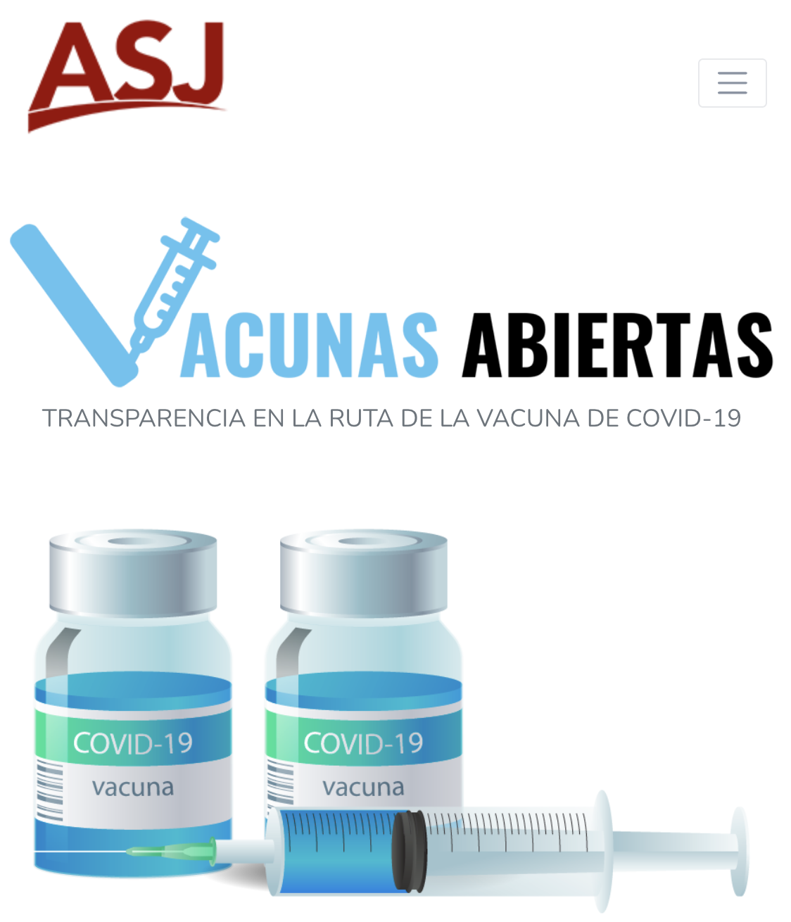 Portal web: Vacunas Abiertas