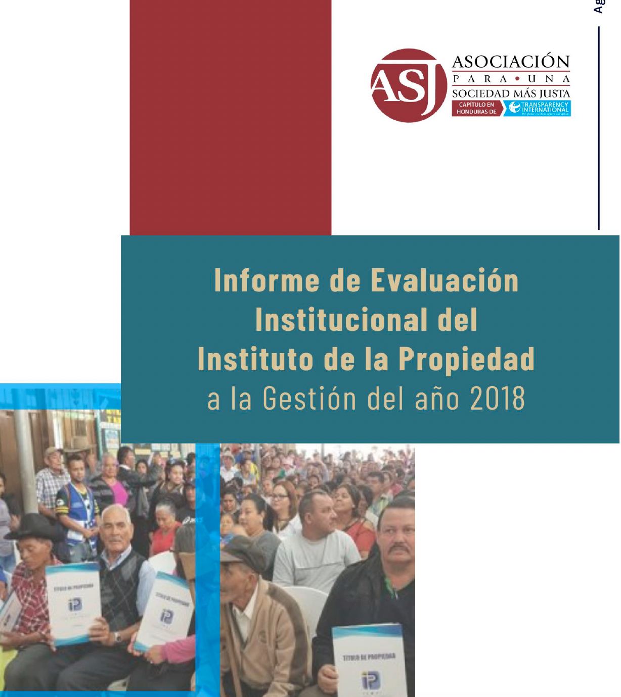 Informe de evaluación institucional del Instituto de la propiedad – gestión 2018