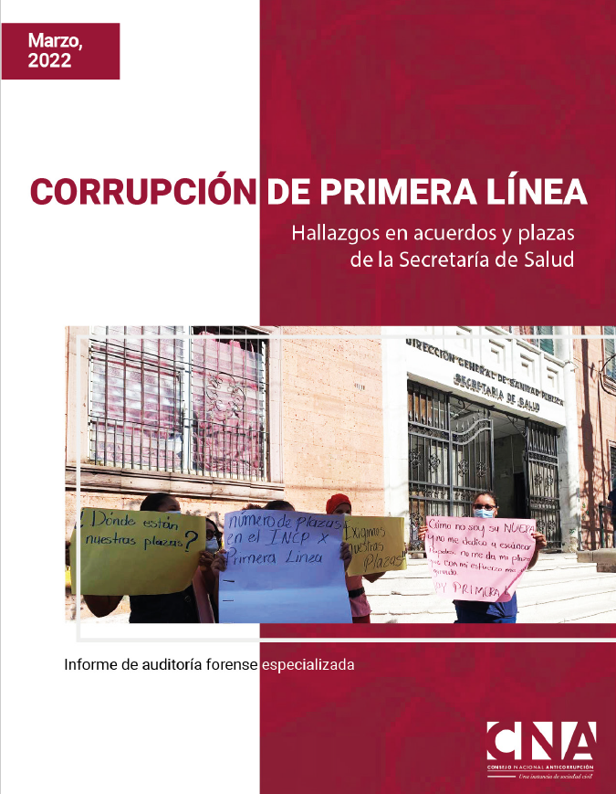 Corrupción de primera línea. Hallazgos en acuerdos y plazas de la Secretaría de Salud