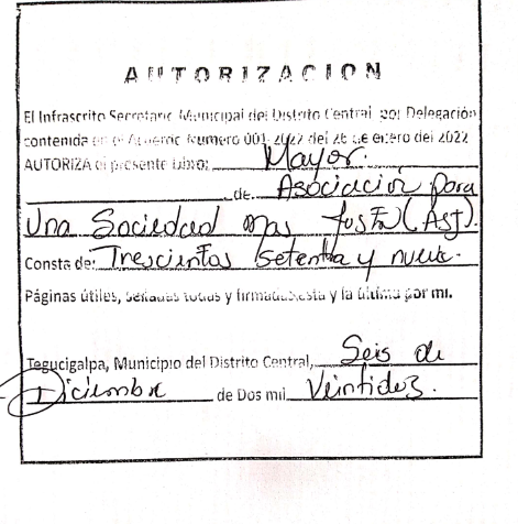 Autorización de libros del 2022 AMDC