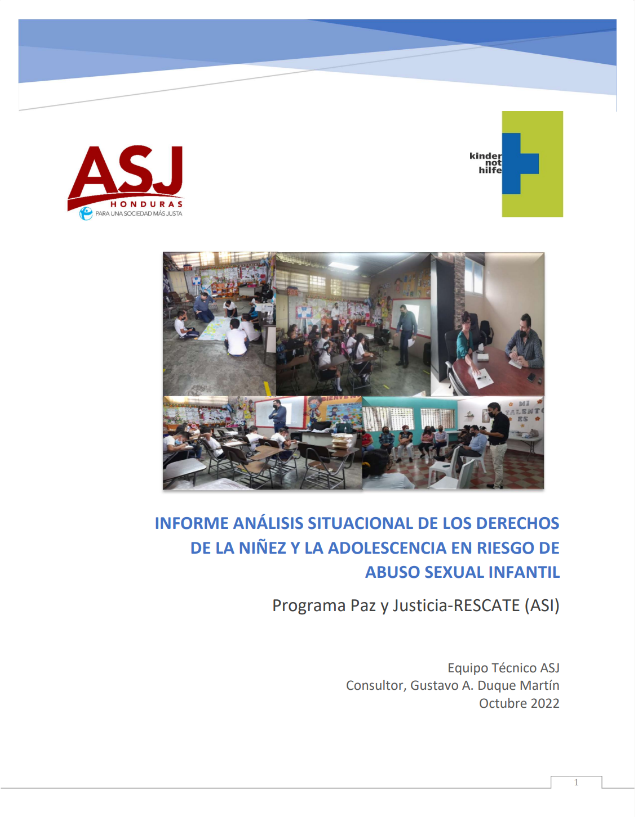 Informe Análisis Situacional de los Derechos de la Niñez y la Adolescencia en Riesgo de Abuso Sexual Infantil