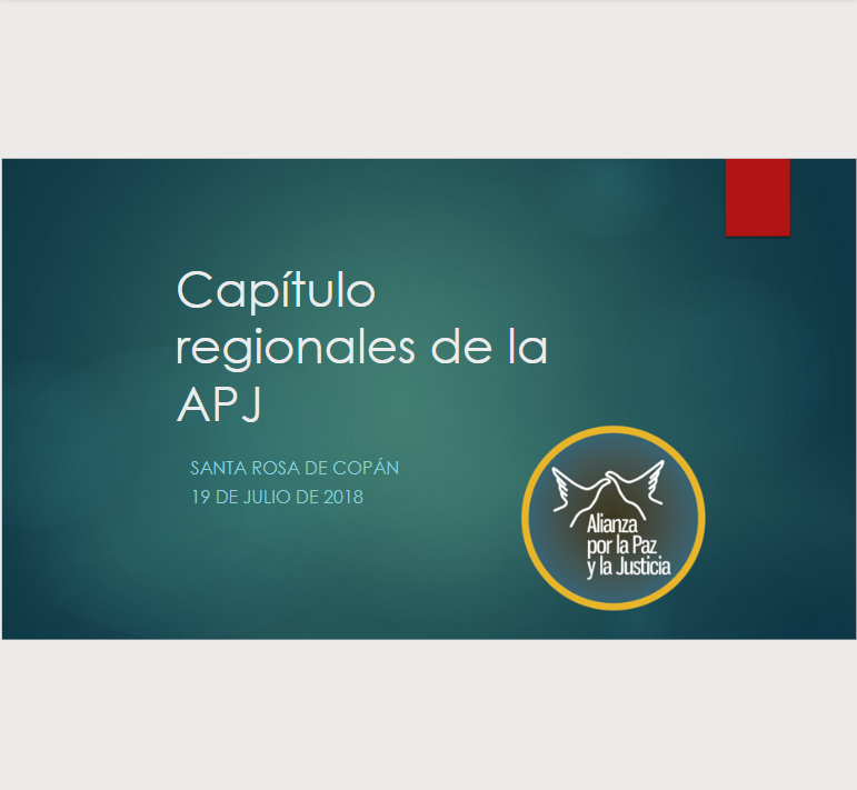 Capítulo Regionales de la APJ – Santa Rosa de Copán