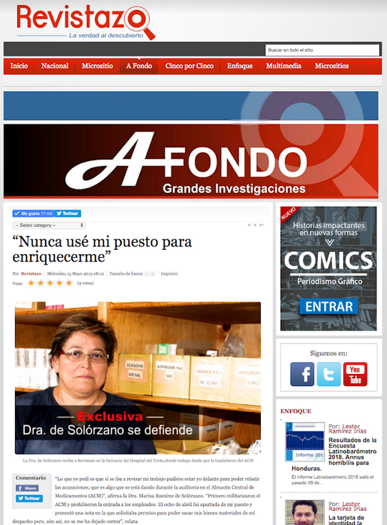 “Nunca usé mi puesto para enriquecerse”