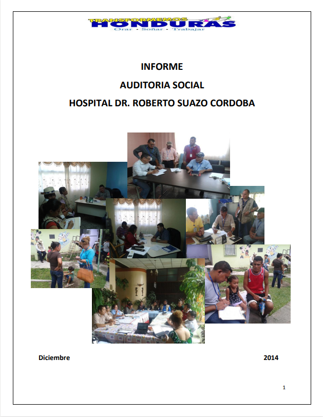 Informe Auditoría Social Hospital Dr. Roberto Suazo Córdova